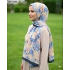 Moon Scarf Bambu Kraş Pamuk Şal (Lacivert) 207-118