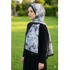Moon Scarf Bambu Kraş Pamuk Şal (Siyah) 207-120