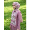 Moon Scarf Bambu Kraş Pamuk Şal (Gül Pembe) 207-121