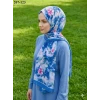 Moon Scarf Bambu Kraş Pamuk Şal (Mavi) 207-123