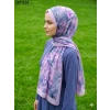Moon Scarf Bambu Kraş Pamuk Şal (Pudra) 207-124