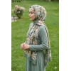 Sharell Bambu Kraş Pamuk Şal (Yeşil) 212-116