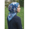 Velscarfs Soft Pamuk Parla Eşarp (Mavi) 215-119