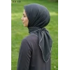 Locella Soft Pamuk Eşarp (Siyah Gri) 1031-115