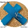 Bambu Kraş Şal (Petrol Mavi) 332-132