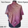 Bonjela Desenli Mono Eşarp 208-117