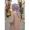 Dolce Life Desenli Sökme Boncuklu Eşarp 240-115