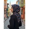 Dolce Life Desenli Sökme Boncuklu Eşarp 240-119