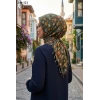 Dolce Life Desenli Sökme Boncuklu Eşarp 240-121