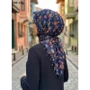 Dolce Life Desenli Sökme Boncuklu Eşarp 240-128