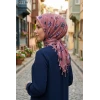Dolce Life Desenli Sökme Boncuklu Eşarp 241-118