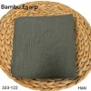 Düz Renk Bambu Pamuk Eşarp Haki 333-122
