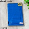 Düz Renk Ekonomik Poşetli Oyalık Yazma elektrik mavisi 290-115