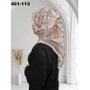 Eylül İpek Etnik Desen Soft Eşarp 401-113