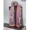 Eylül İpek Etnik Desen Soft Şal 416-124