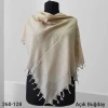 Ezgi Fashion Düz Renk Sökme Boncuklu Eşarp Açık Buğday 260-128