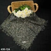 Firuze Desenli Sökme Boncuklu Eşarp 435-124