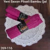 Lady Coco Pliseli Bambu Şal 269-116 (fuşya)