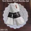 Lady Coco Pliseli Bambu Şal 269-125 (kırık beyaz)