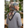 Mismarascarf Desenli Bambu Kraş Pamuk Eşarp 307-118