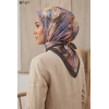 Mismarascarf Desenli Bambu Kraş Pamuk Eşarp 307-127