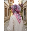 Moon Scarf Desenli Bambu Pamuk Eşarp 262-119