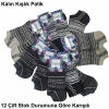 Nanna Kalın Kışlık Bayan Patik Çorap 12 Çift