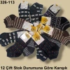Odella Kalın Kışlık Bayan Soket Çorap 12 Çift 326-113