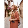 Sharell Fransız İpeği Şal (Kahve) 251-121