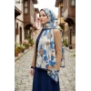 Sharell Fransız İpeği Şal (Lacivert) 248-114