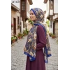 Sharell Fransız İpeği Şal (Saks Mavisi) 247-120