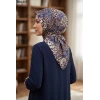 Sharell Leopar Desenli Soft Pamuk Eşarp 304-113