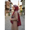 Sharell Soft Pamuk Şal (Bordo Serisi) 245-111