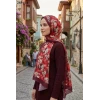 Sharell Soft Pamuk Şal (Bordo Serisi) 245-114