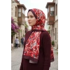 Sharell Soft Pamuk Şal (Bordo Serisi) 245-115