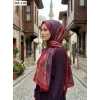Sharell Soft Pamuk Şal (Bordo Serisi) 245-118