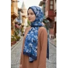 Sharell Soft Pamuk Şal (Lacivert Serisi) 246-119