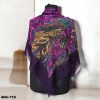 Soft İpek Desenli Flamlı Kotton Eşarp 406-119