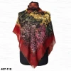 Soft İpek Desenli Flamlı Kotton Eşarp 407-118