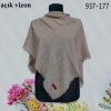 Soft İpek Düz Renk Flamlı Pamuk Eşarp (açık vizon) 937-177
