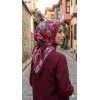 Velscarfs Soft Pamuk Parla Eşarp (Bordo) 250-117