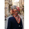 Velscarfs Soft Pamuk Parla Eşarp (Kiremit) 250-120