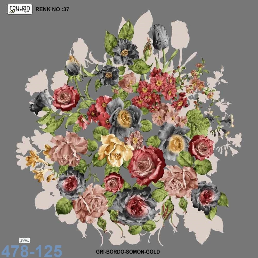 Reyyan İpek Desenli Oyalık Yazma 478-125