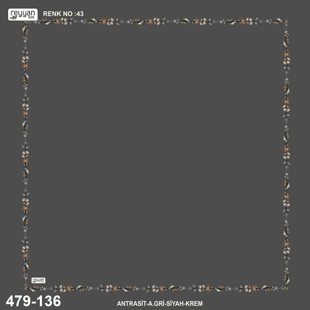 Reyyan İpek İçi Boş Desenli Oyalık Yazma 479-136