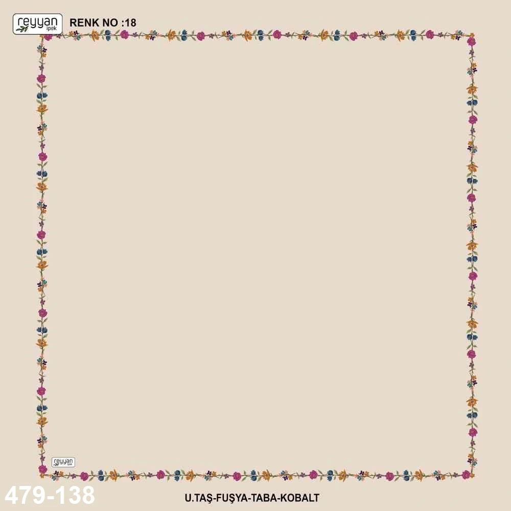 Reyyan İpek İçi Boş Desenli Oyalık Yazma 479-138