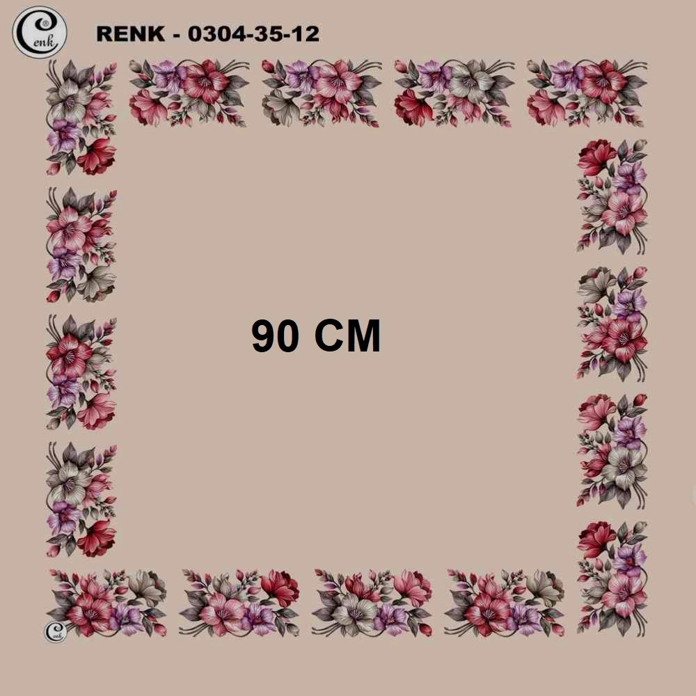 Cenk 90 CM İçi Boş Oyalık Yazma 035-12