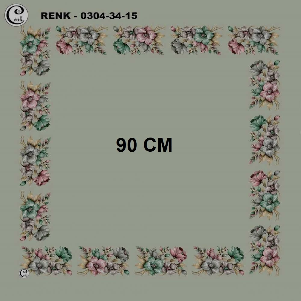 Cenk 90 CM İçi Boş Oyalık Yazma 035-15