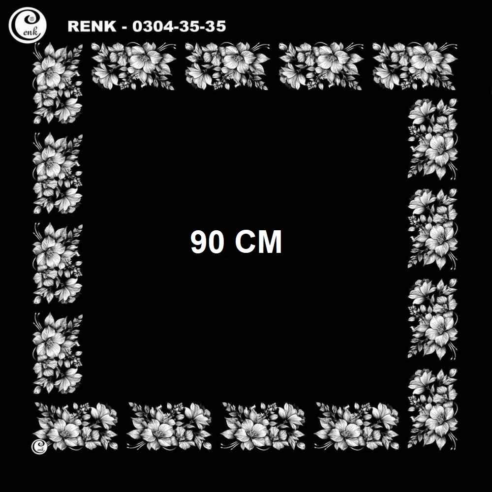 Cenk 90 CM İçi Boş Oyalık Yazma 035-35