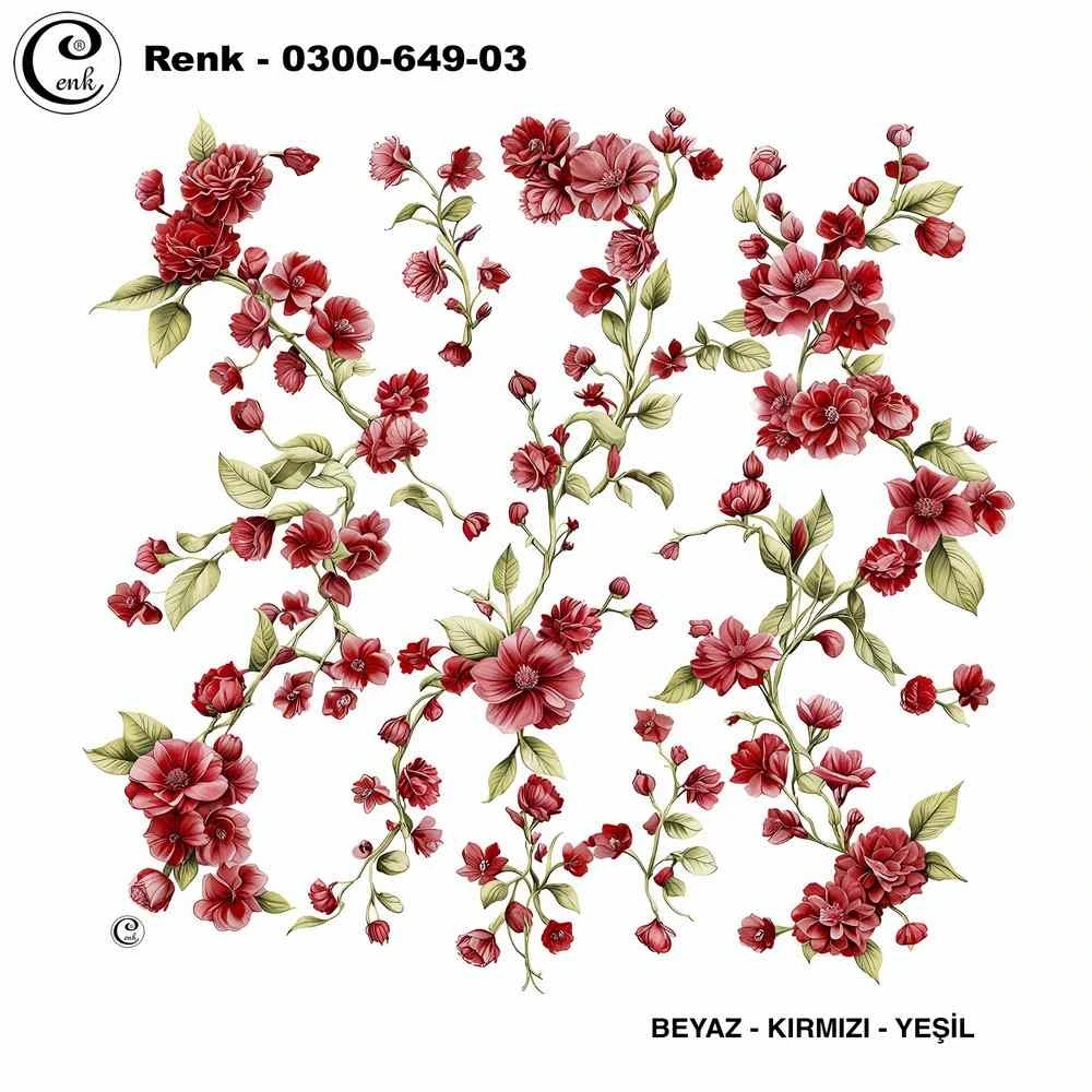 Cenk Desenli Oyalık Yazma 649-03