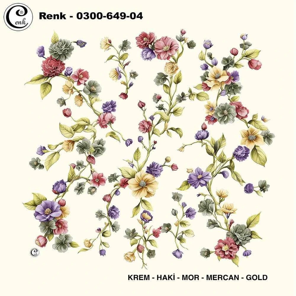 Cenk Desenli Oyalık Yazma 649-04